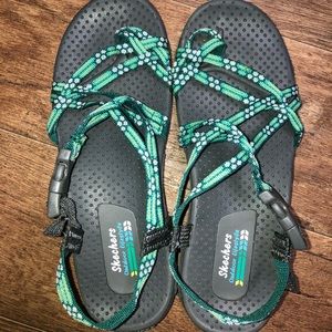 Sketchers Teal Sandals